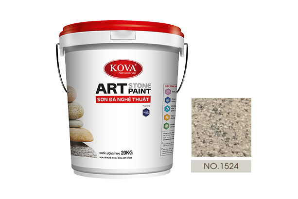 sơn giả đá kova art stone 20kg mã màu 1524