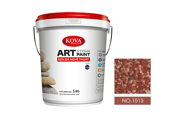 sơn giả đá kova art stone 5kg mã màu 1513