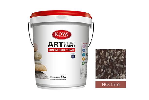 sơn giả đá kova art stone 5kg mã màu 1516