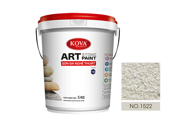 sơn giả đá kova art stone 5kg mã màu 1522