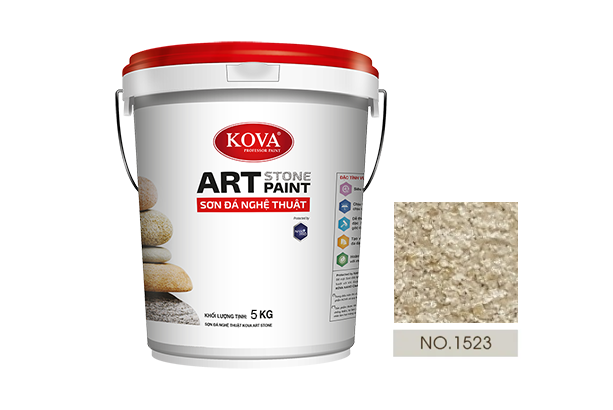 sơn giả đá kova art stone 5kg mã màu 1523