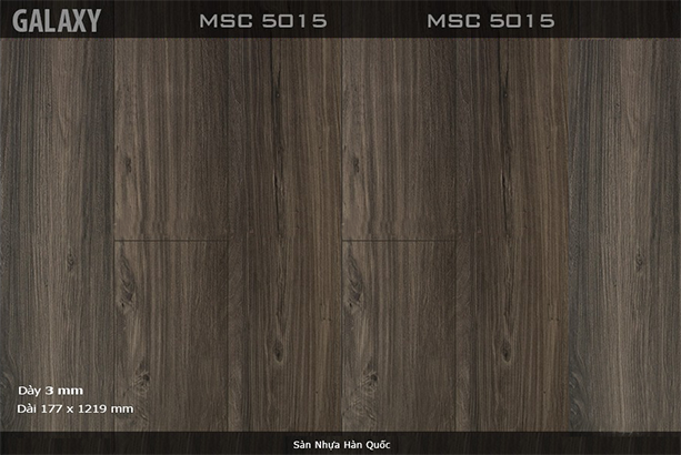 Sàn nhựa vinyl Galaxy vân gỗ MSC 5015