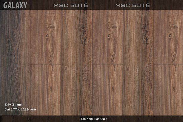 Sàn nhựa vinyl Galaxy vân gỗ MSC 5016