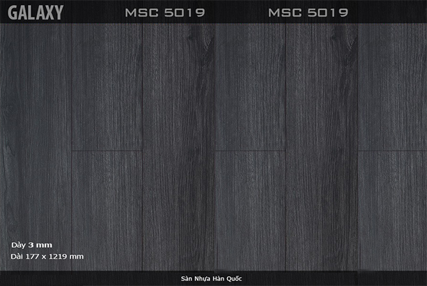 Sàn nhựa vinyl Galaxy vân gỗ MSC 5019 