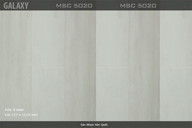 Sàn nhựa vinyl Galaxy vân gỗ MSC 5020