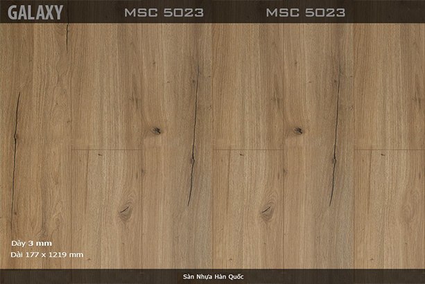 Sàn nhựa vinyl Galaxy vân gỗ MSC 5023