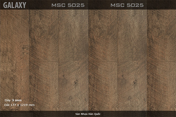 Sàn nhựa vinyl Galaxy vân gỗ MSC 5025