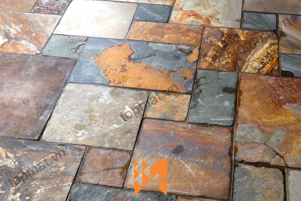 đá slate đa sắc lát nền