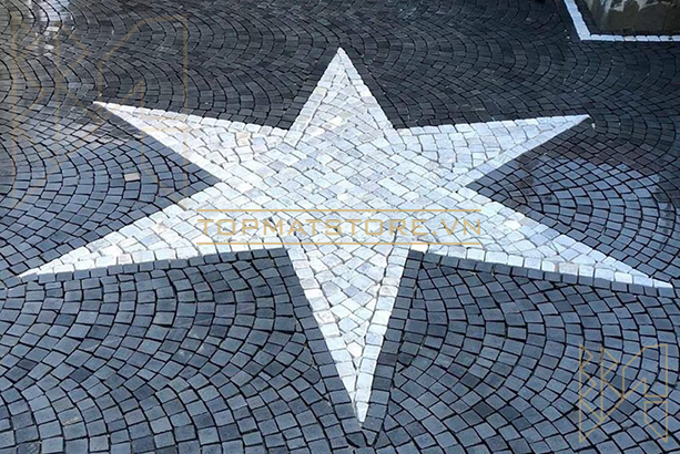 đá cubic lát sân đẹp