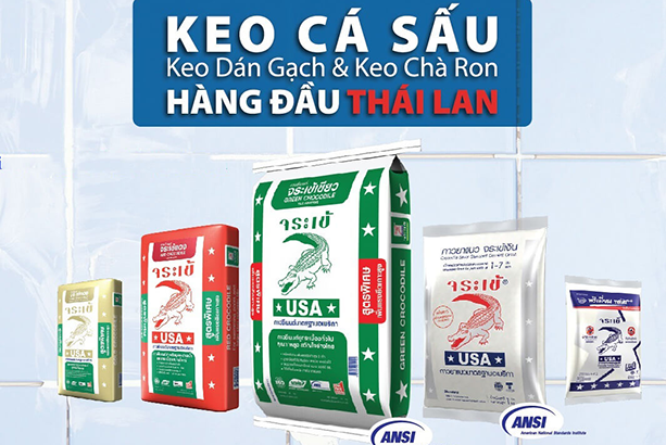 Keo dán gạch cá sấu