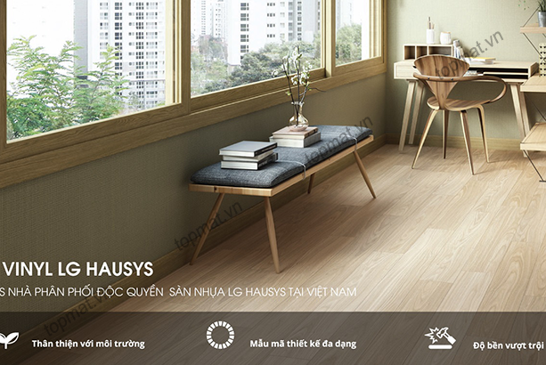 Sàn nhựa giả gỗ vinyl LG