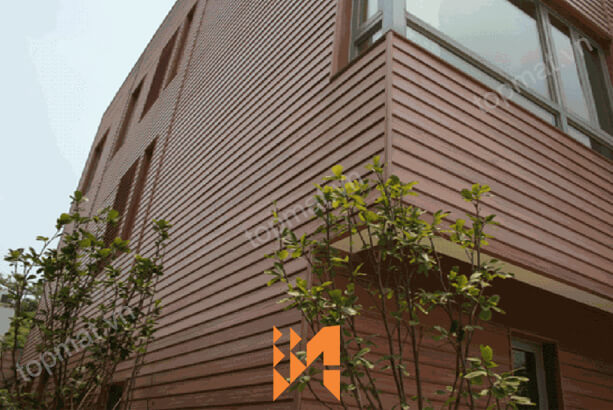 Tấm ốp tường gỗ nhưa ngoài trời