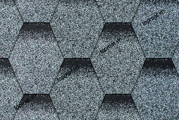 Ngói bitum cana màu xám muối tiêu