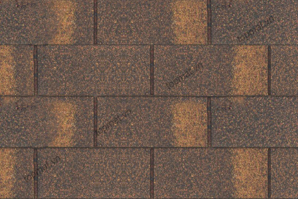 Ngói bitum cana đồng phẳng màu nâu