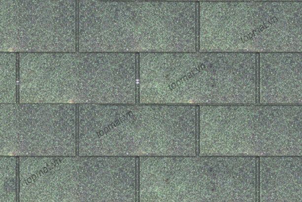 Ngói bitum đồng phẳng màu xanh