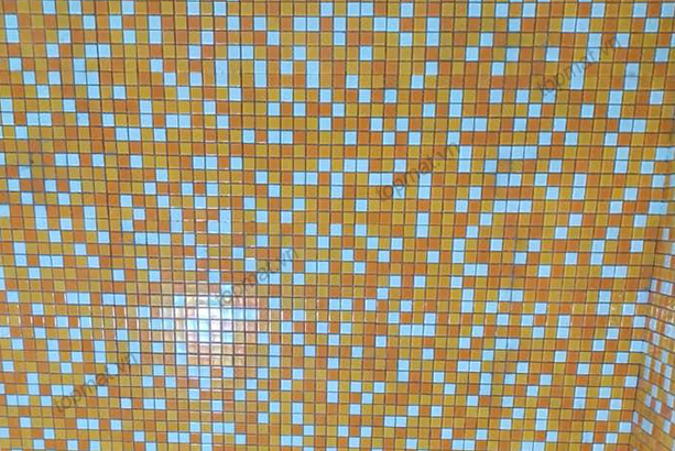 Gạch mosaic thủy tinh màu sáng 25-02