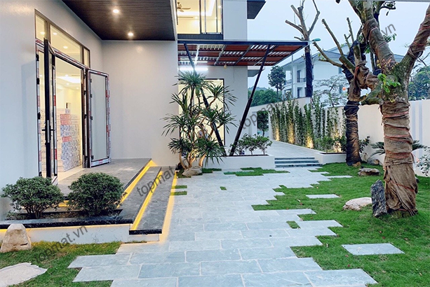 Đá xanh thanh hóa lát sân