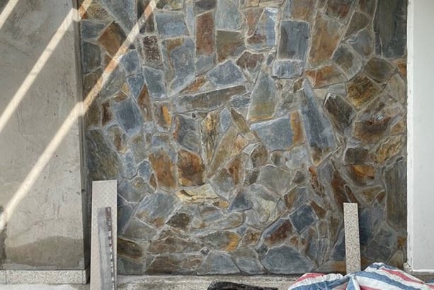 Đá rối đa sắc Lai Châu ốp tường cạnh tự nhiên